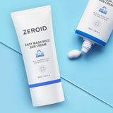 ZEROID Easywash Mild Sun Cream 50ml , Gentle Daily Sunscreen for Sensitive Skin SPF30 PA++++