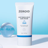 ZEROID Easywash Mild Sun Cream 50ml , Gentle Daily Sunscreen for Sensitive Skin SPF30 PA++++