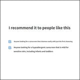 ZEROID Easywash Mild Sun Cream 50ml , Gentle Daily Sunscreen for Sensitive Skin SPF30 PA++++